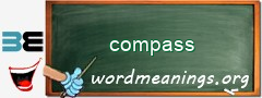 WordMeaning blackboard for compass